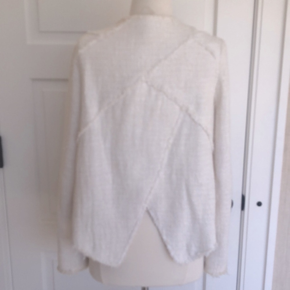 10 Crosby Derek Lam White Distressed Jacket 8 - Picture 6 of 11